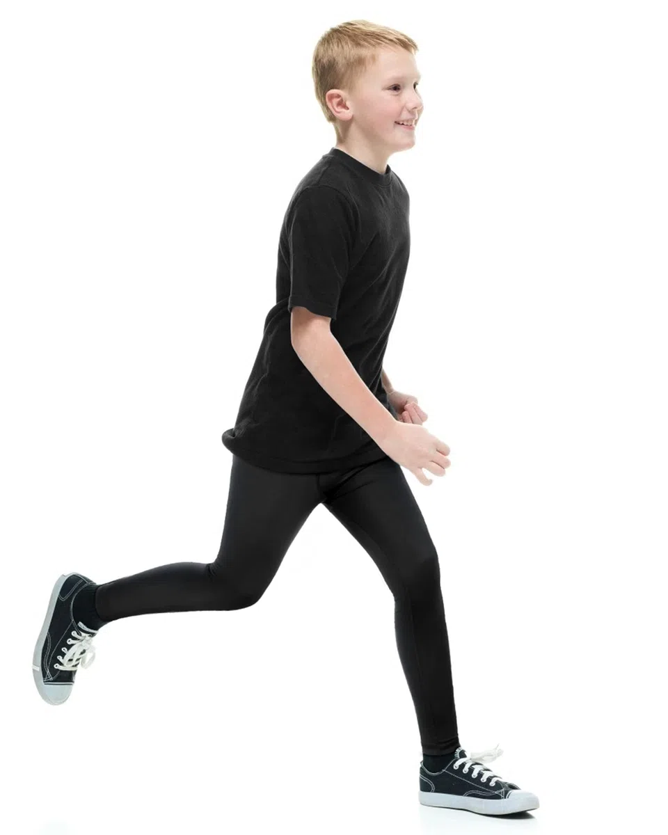 Roadbox 1er/2er Pack Kompressionshose Jungen, Sport Leggings Lang, Atmungsaktiv, Schnell Trocknend für Fußball & Laufen