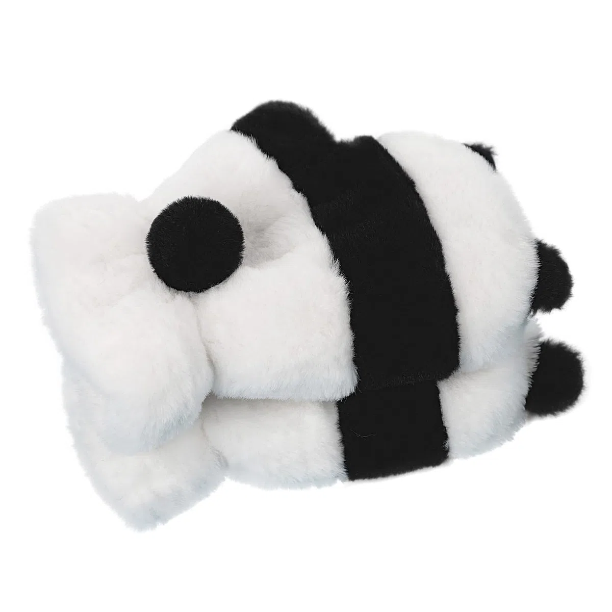 TINAYAUE Damen Winter Plüschhandschuhe Halbfingerhandschuhe Mädchen Süße Panda Handschuhe Kälteschutz Fingerlose Handschuhe für Fitness, Sport, Schreiben