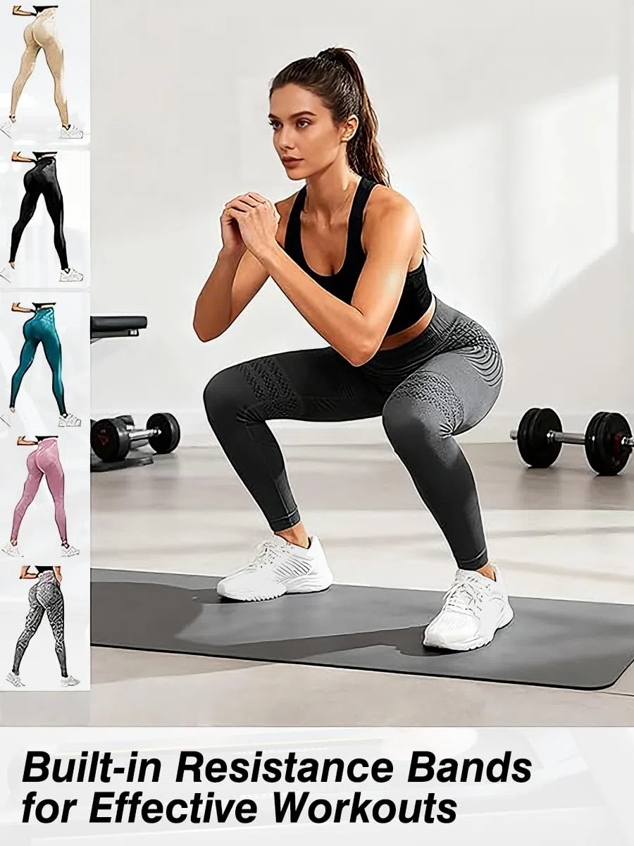 3D Kompressionsleggins Damen Lipödem Leggings Anti Cellulite Leggings Kompression High Waist Push Up Hosen Yoga Fitnesshose Lange Sporthose