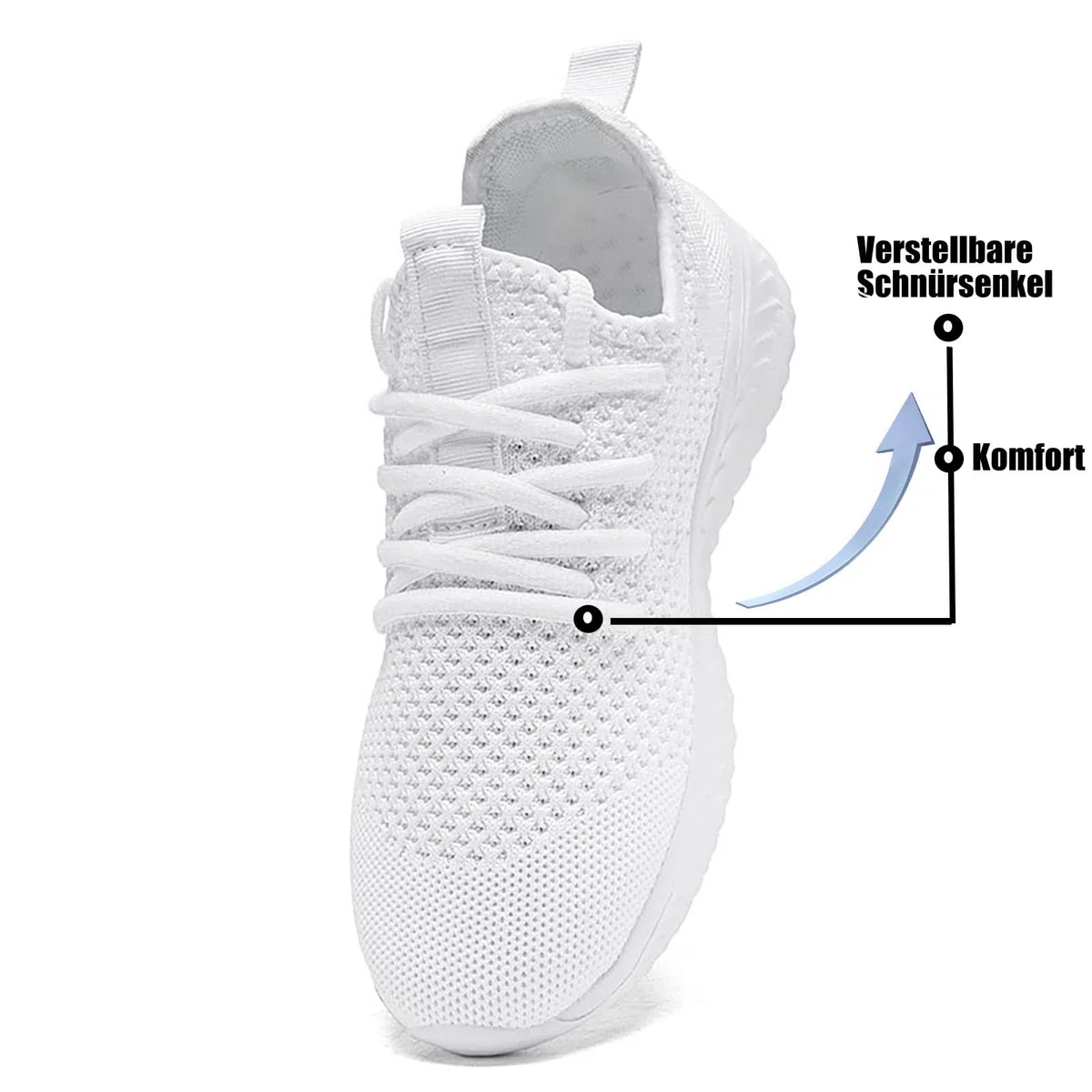 Sneaker Damen Schuhe Turnschuhe Sportschuhe Laufschuhe Slip On Leichte Tennisschuhe Fitnessschuhe Joggingschuhe Damenschuhe