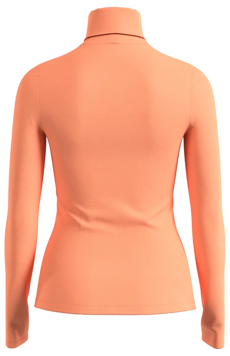 s.Oliver Damen Elastisches Langarmshirt mit Rollkragen Longsleeve mit Turtleneck