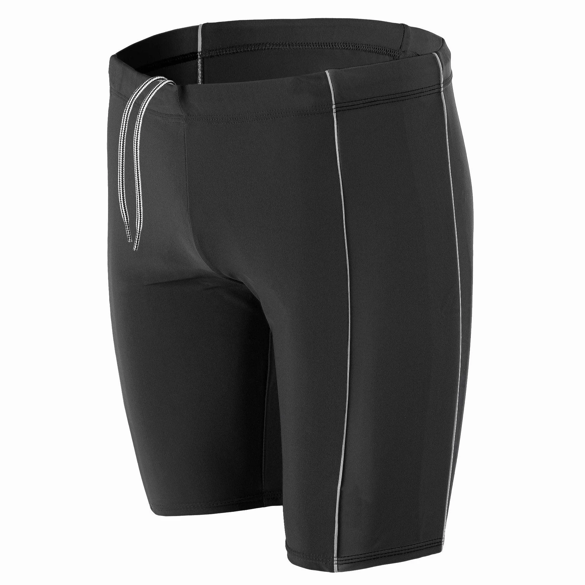 Aquarti Herren Lange Badehose mit Kontrast-Paspel Jammer