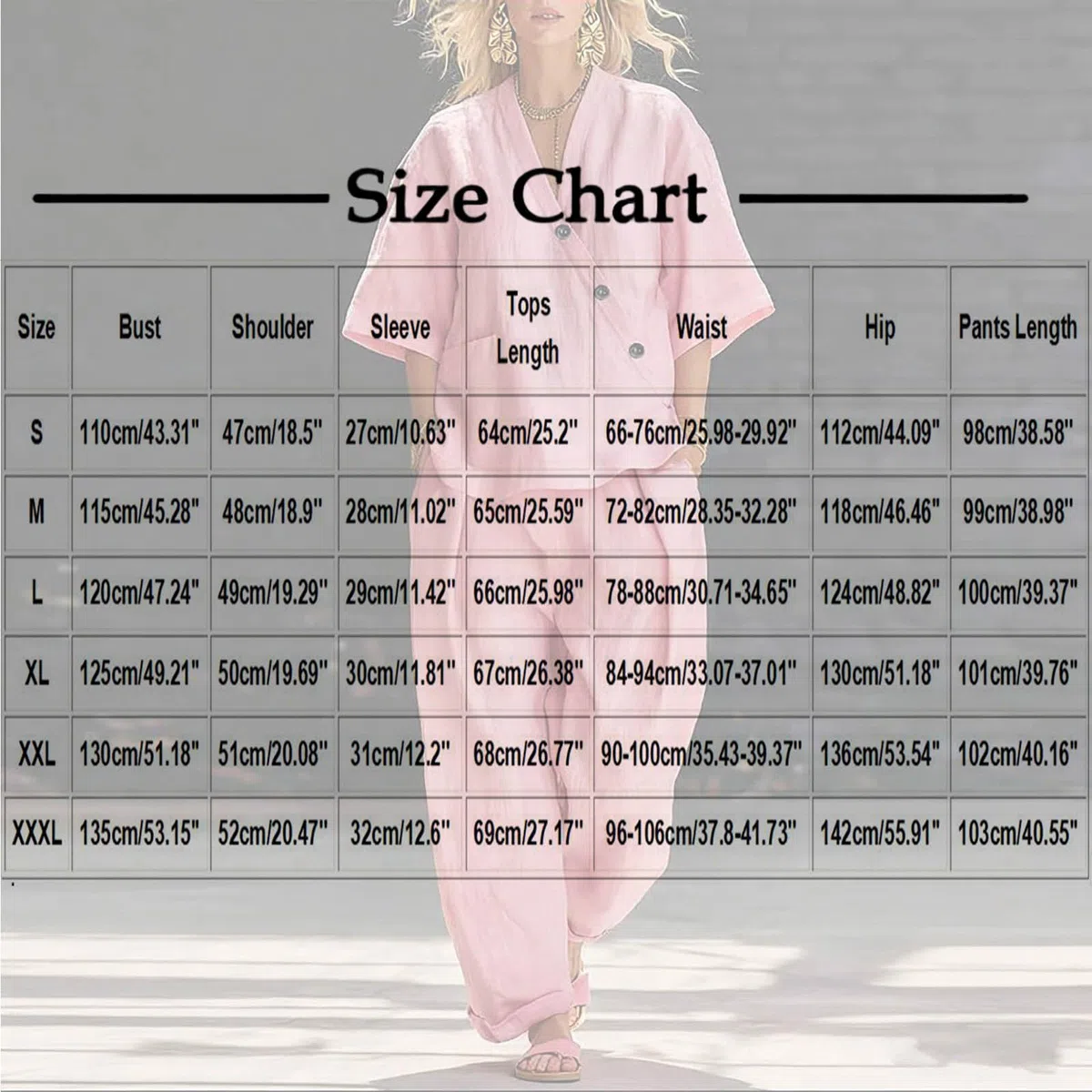 Leinenanzug Damen Sommer Leinen Bluse und Lange Weite Hose, Leinen Set Hausanzug Kuschelig 2 Teiler Einfarbig Sport Outfit Lounge Set Hosenanzug Elegant 2 Teilig Große Größen Leinenanzug mit Taschen