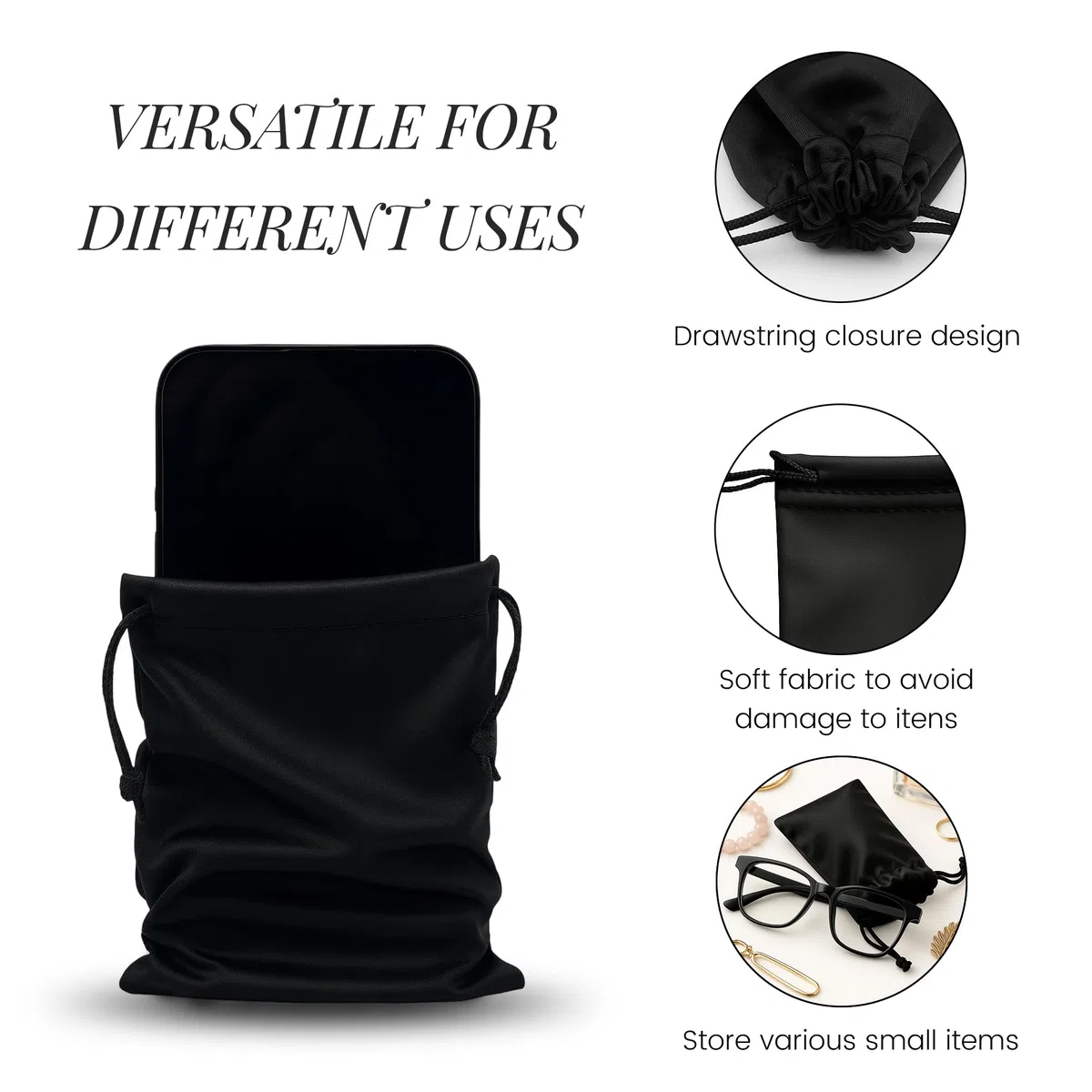 5 Stücke Brillenetui Weich,Microfaser Brillentasche,Brillenetui Flach,Brillenaufbewahrung,Sonnenbrillen Aufbewahrung,brillenhülle,brillenbeutel,brillen tasche,brillen etui
