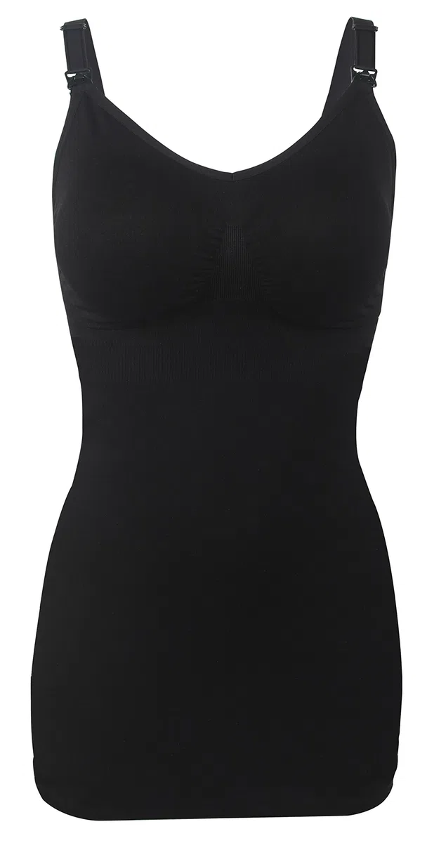 iLoveSIA Damen-Still-Nachthemd ohne Bügel, Nacht-Funktionsshirt, Top D'allaitement, 2 Stück, Lot Noir Noir, X-Large, E