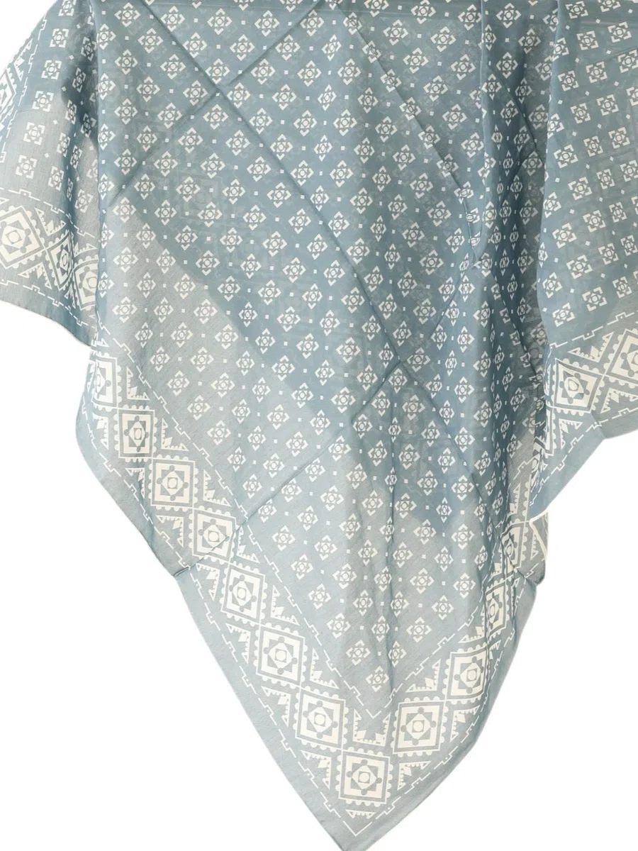 Unisex Seide Baumwolle Mix 65/65 cm Halstuch handrolliert Nickituch Kopftuch Bandana Seidenhalstuch Damen & Herren
