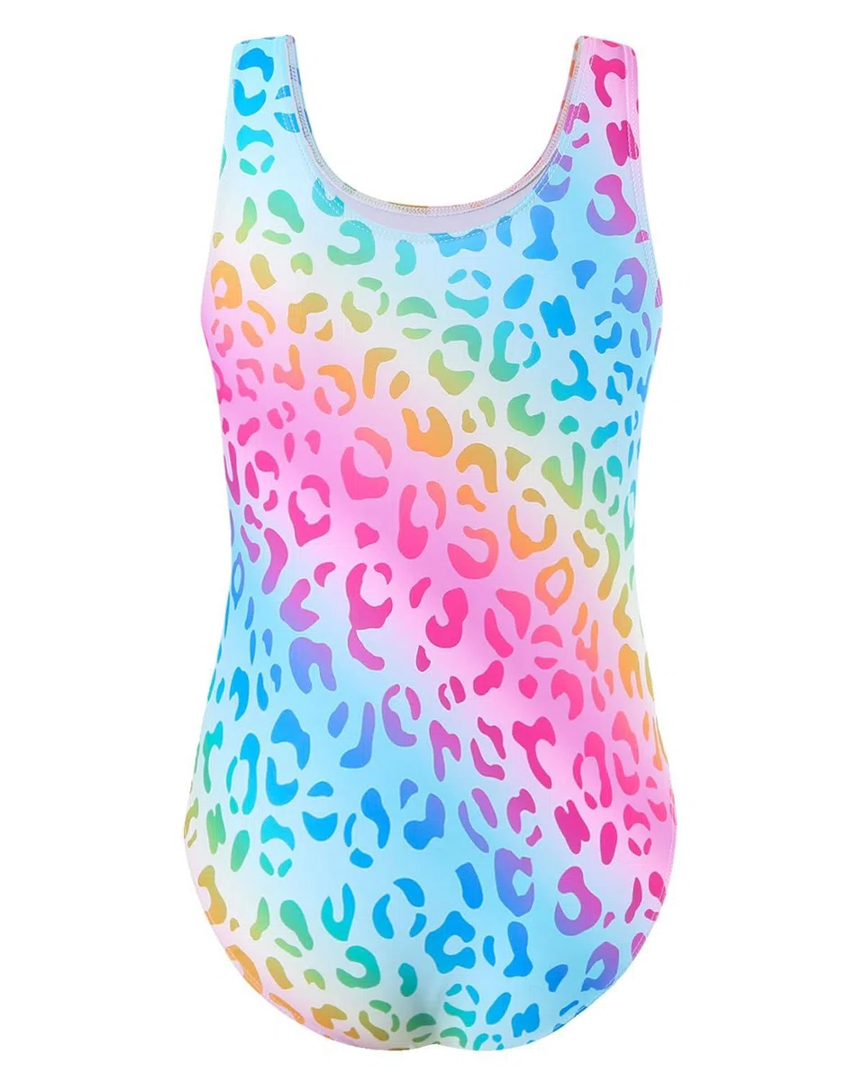 DivingBirds Badeanzug Mädchen mit Soft-Pads Kinder Einteiliger Schwimmanzug Mädchen Elastische Breitenträgern UV Badebekleidung 8-13Jahre