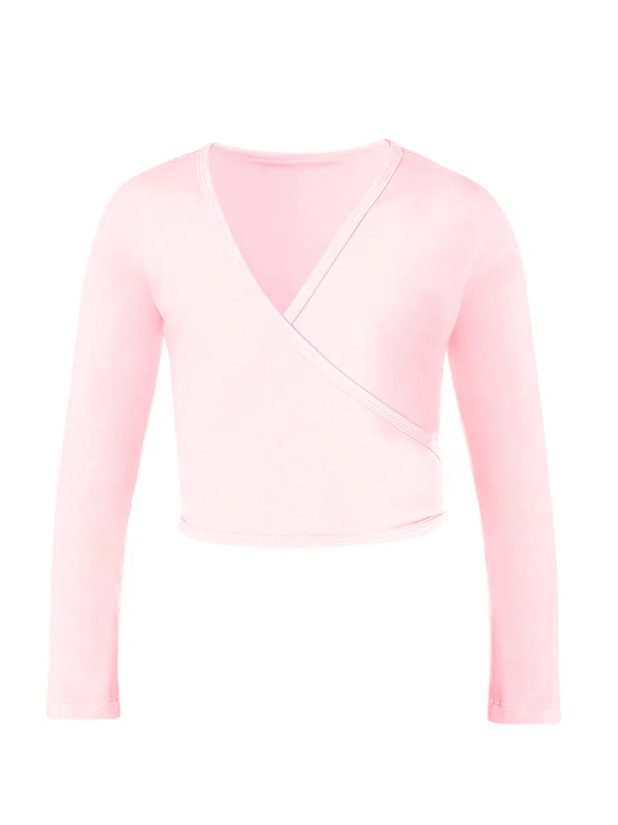 Kinder Ballett Wickeljacke Langarm Gymnastik Tanz Ballettjacke Mädchen Baumwoll Ballett Bolero für Mädchen Kinder Damen