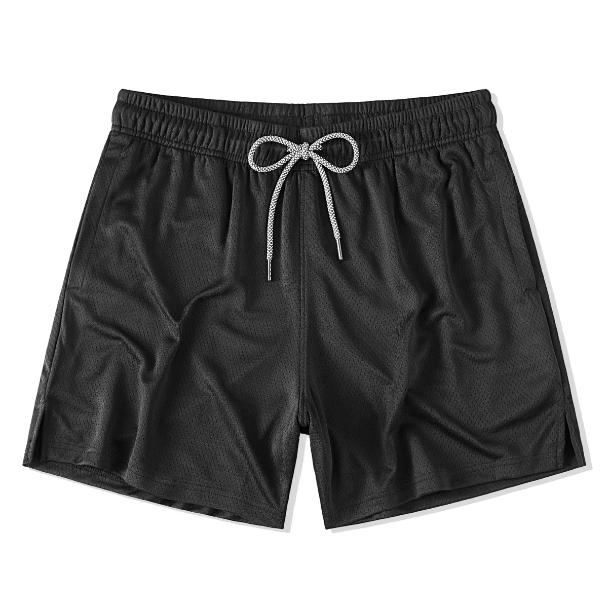 Amy Coulee Sporthose Herren Kurz 5" Baggy Mesh Basketball Shorts Atmungsaktiv Kurze Laufhose Trainingshose Herren Sommer Trainingsshorts mit Elastischem Bund und Taschen