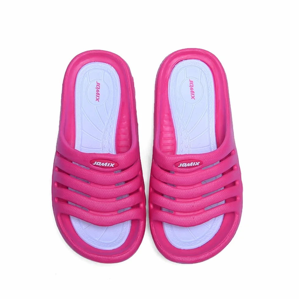 JOMIX Kleinkinder Schlappen Jungen und Mädchen Lustige Sommer Sandalen Zeichentrick Patch Badelatschen Badeschlappen Schwimmbad Meer Strand