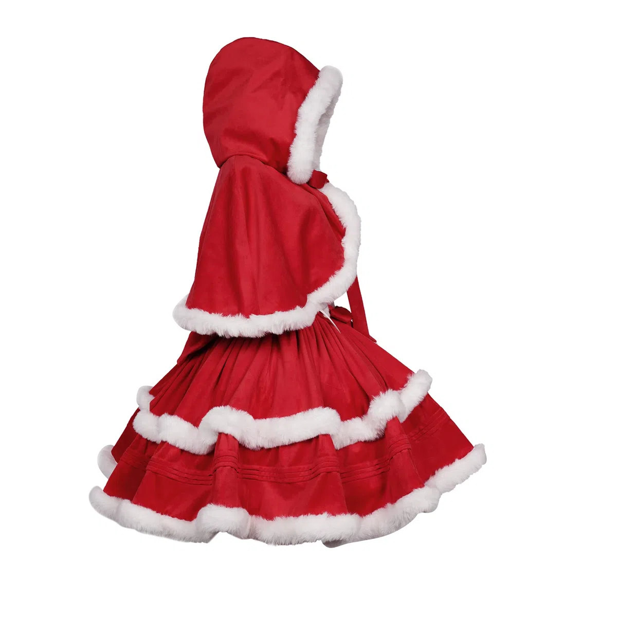 ZZEQYG Damen-Weihnachtskleider, Weihnachtsmann-Outfits, süßes Lolita-Kleid