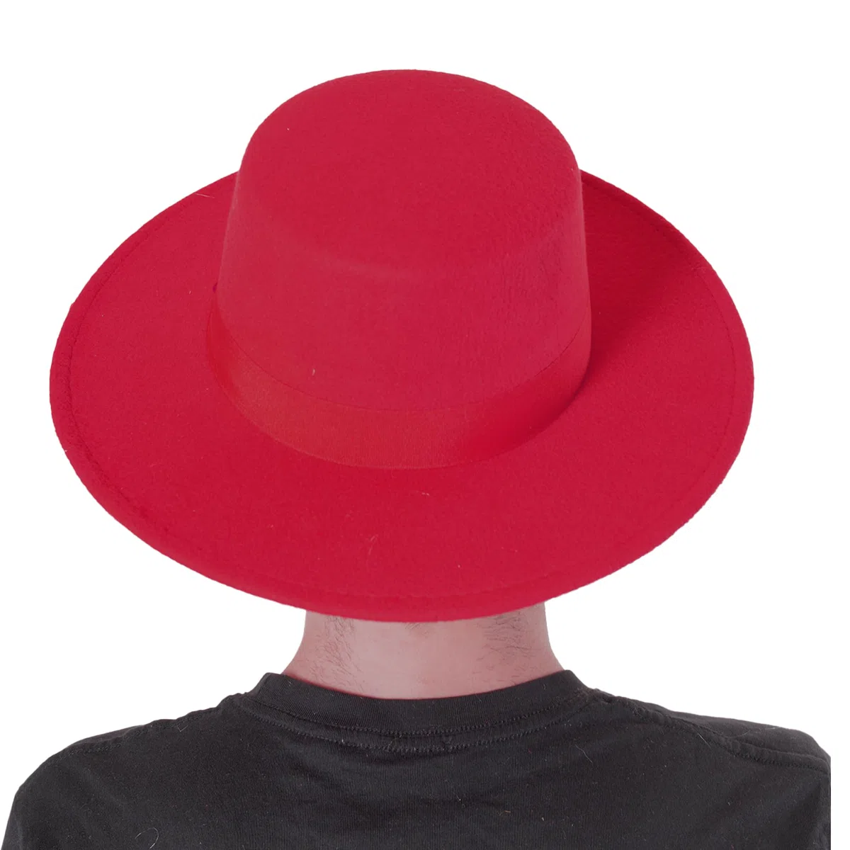 Carnavalife Cordoba-Hut für Herren, schwarz, roter Hut, Aprilmese, Sevilla-Hut, Fedora-Hut