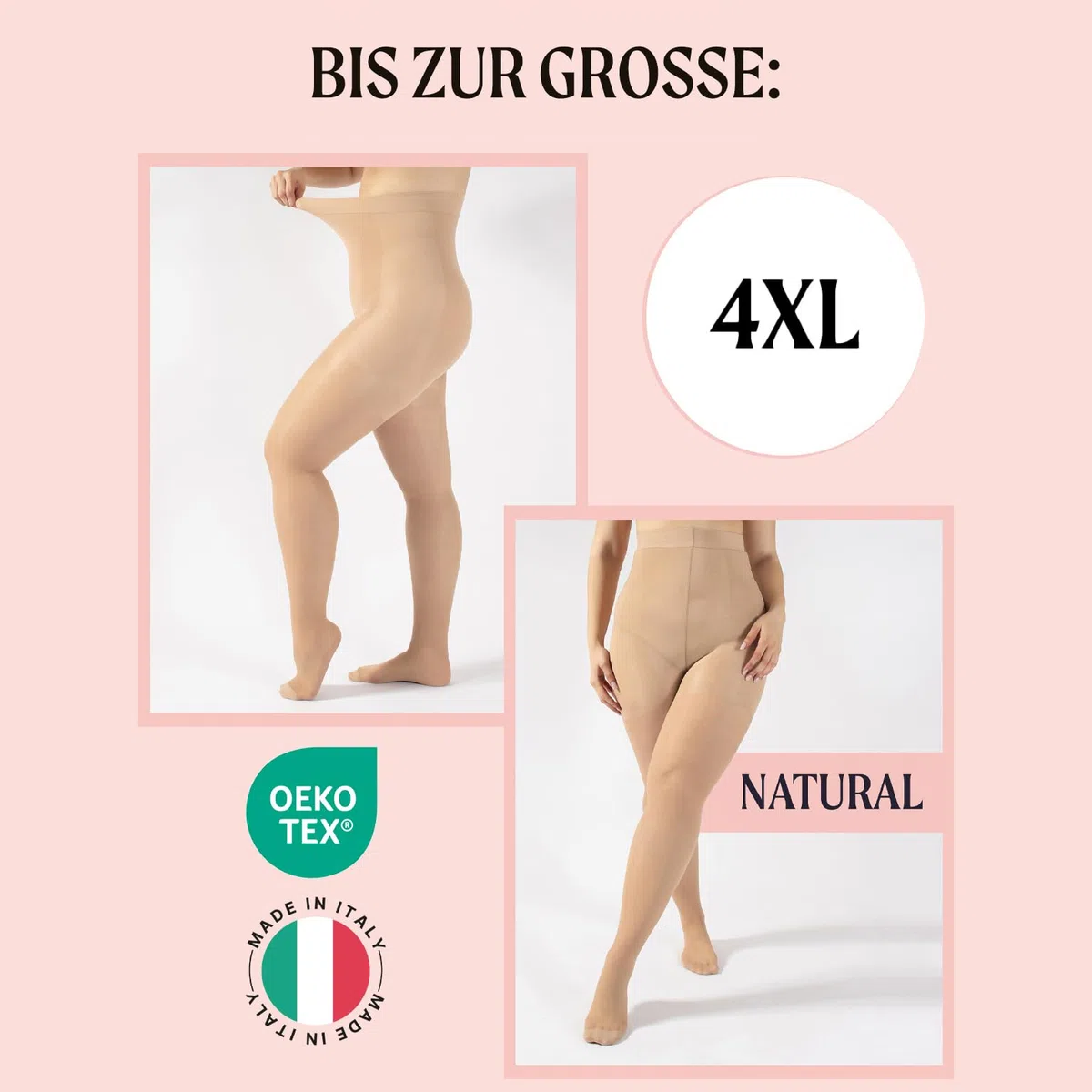 CALZITALY Figurformende Strumpfhosen Damen Push Up und Shaper 20 DEN