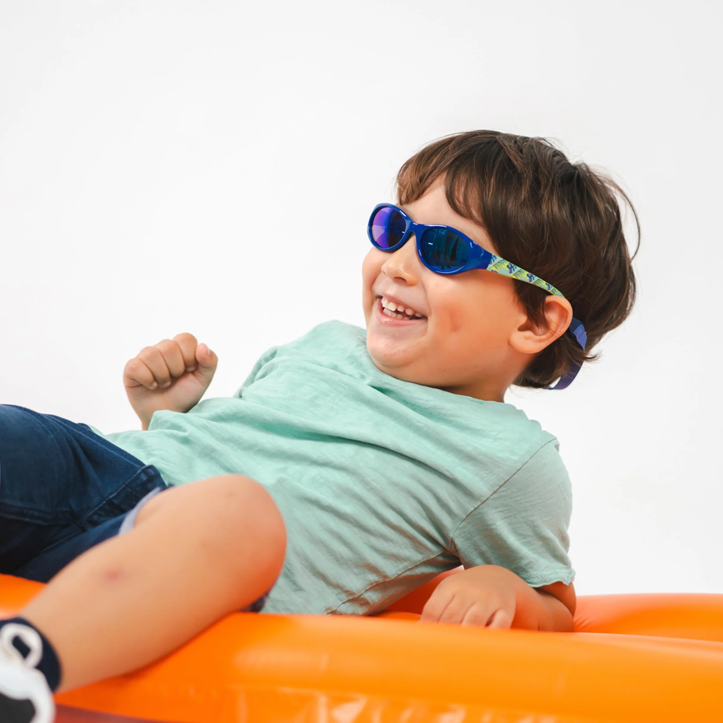 Kiddus Kindersonnenbrille 2–4 Jahre Für Kleinkind, Polarisierte Sonnenbrille UV400 CAT3 100% UVA UVB Schutz, Flexible Fassung mit Neoprenband, CE ISO REACH