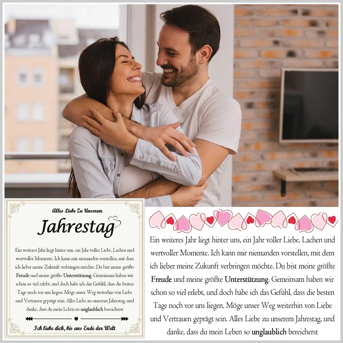 FAOMZQ Partner Geschenke für Beide, Valentinstagsgeschenk für Meine Frau Freundin, Jahrestag Geschenk für Ihn, Geschenk für Meinen Mann Freund zum Valentinstag Weihnachten Geburtstag Jahrestag