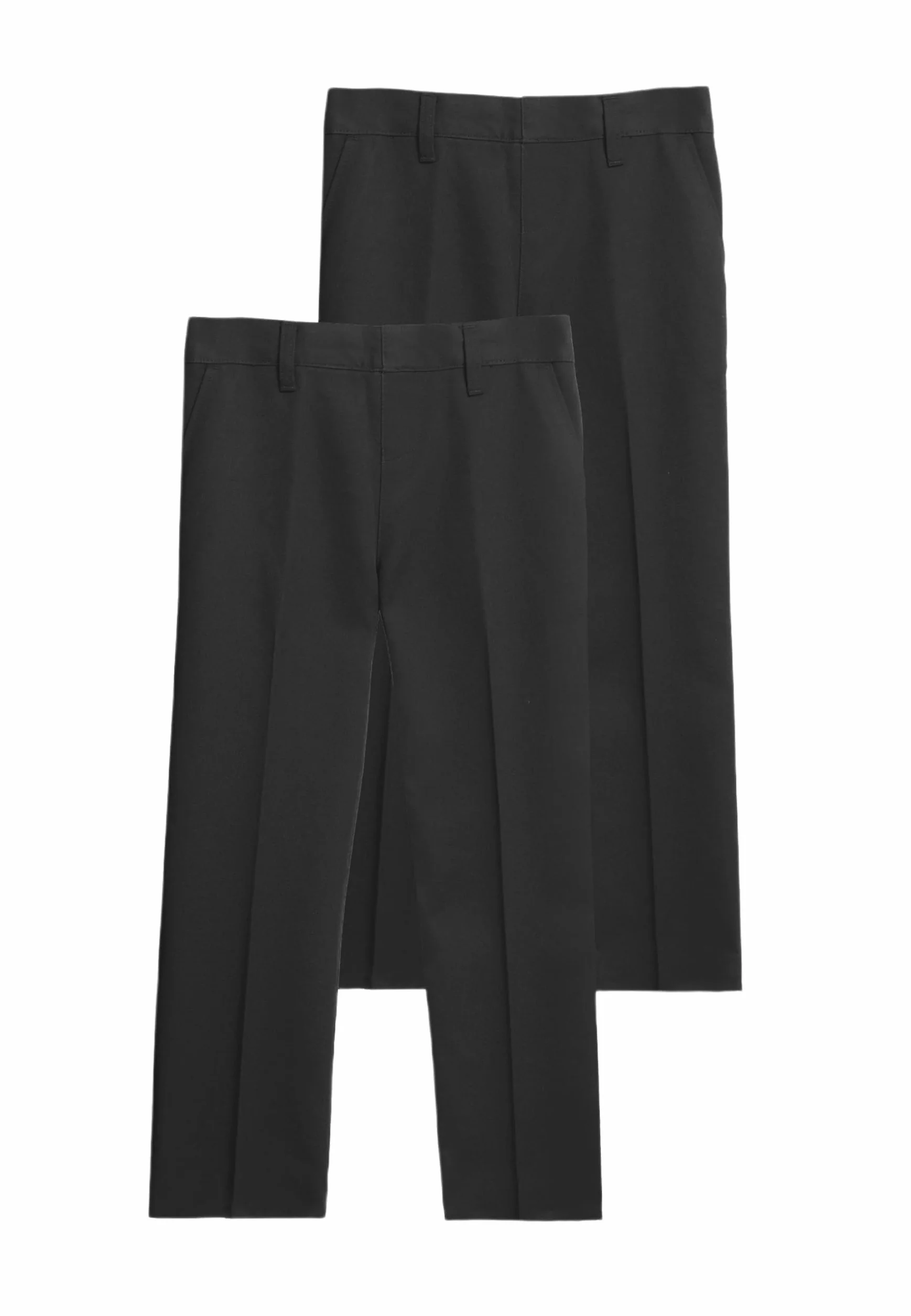 Marks & Spencer Kinder Schulhosen im Doppelpack – für Jungen – 2er-Pack – Regular Fit – Knitterfreie Schuluniform – Flecken- und wetterbeständig mit Verstellbarer Taille – Multipack