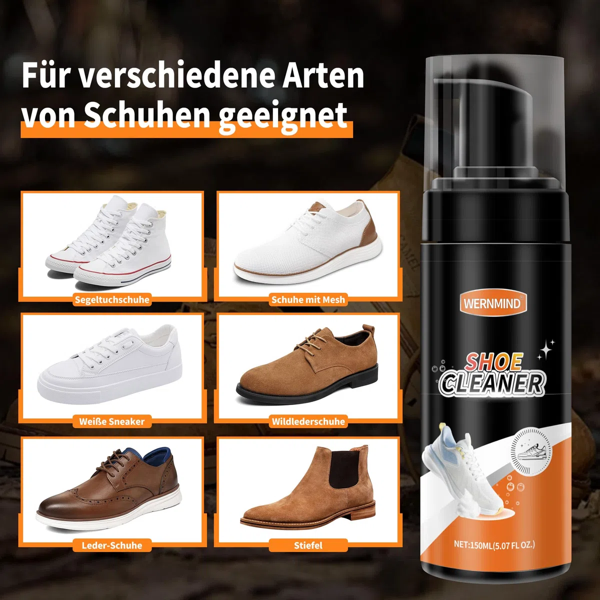 Weißer Schuh Sneaker Reiniger Kit Schaumstoff Stoff Reiniger Tennis Wildleder Reiniger Kit Mesh Stiefel Segeltuch Sportliche Schuh Reinigungs Set