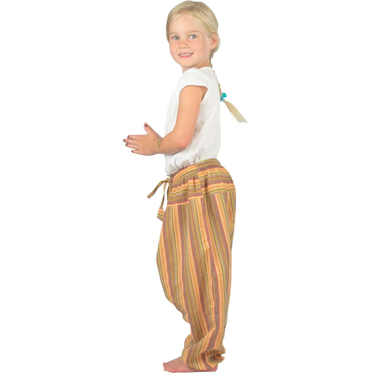 Haremshose für Kinder Stripe Pumphose Aladinhose Pluderhose Gr.86-146