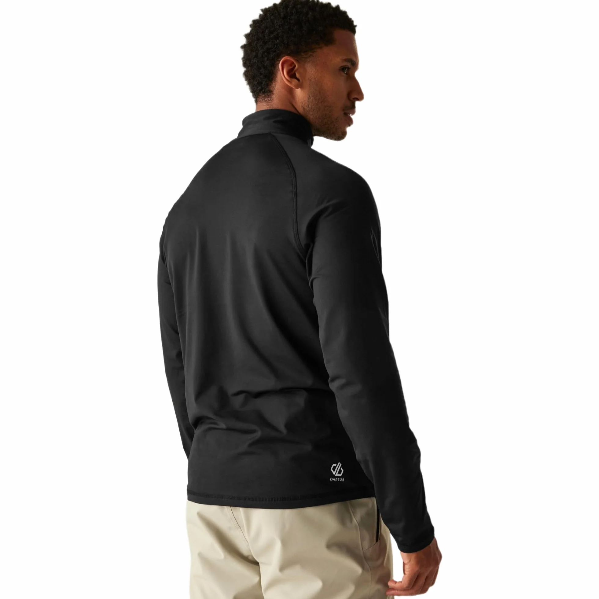Dare 2b Herren Fuse Up Ii Core Stretch Lightweight Quick Drying Half Length Zip Inner Zip Chin Guard Dehnbare Mittelschicht (1er Pack)