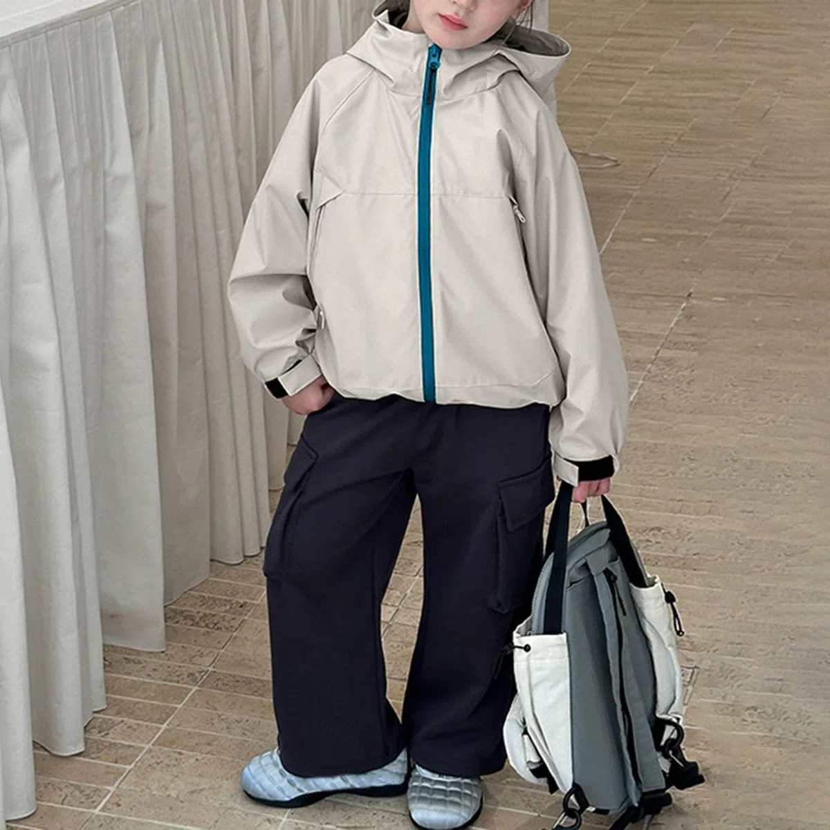 Kinder Regenjacke Wasserdicht Leichte Regen Jacke Mit Kapuze Lässig Sport Softshelljacke Jungen Mädchen Softshell übergangsjacke Teenager Outdoor Atmungsaktiv Dünne Windbreaker