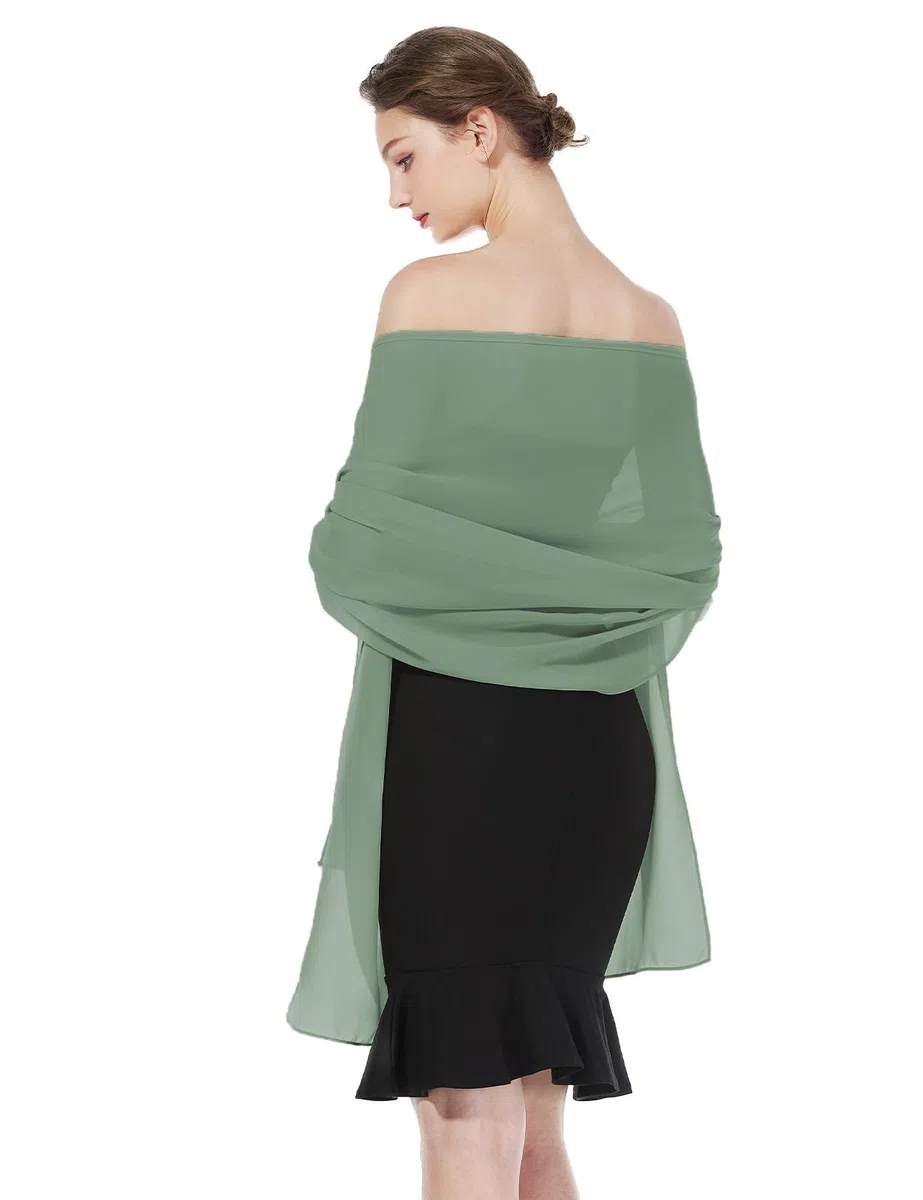 BEAUTELICATE Chiffon Schal Stola Damen Festlich Elegante Tücher Schultertuch Stola für Abendkleider Braut Festlich Sommer Hochzeits