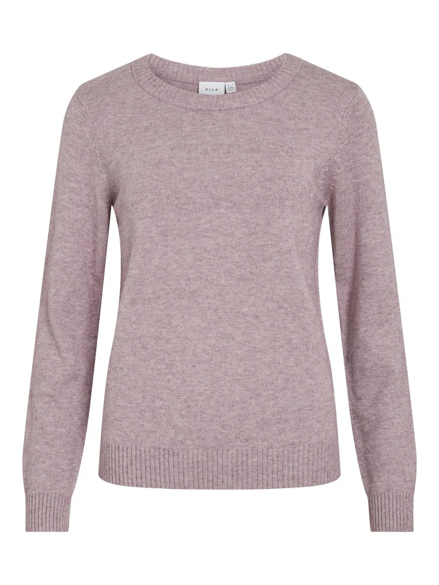 Vila Damen Viril O-Neck L/S Knit Top - Noos Viril O-Neck L/S Knit Top - Noos (1er Pack)