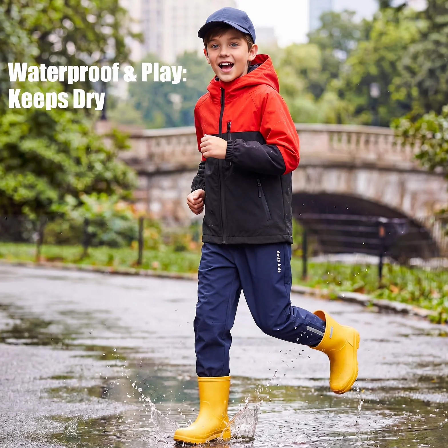 Jungen Mädchen Wasserdicht Hose Wanderhose Leichte Dünne Hosen mit Mesh-Futter Regenhosen Kinder Funktionshose Winddicht Trekkinghose Outdoor Freizeithose Jogginghosen 5-14 Jahre