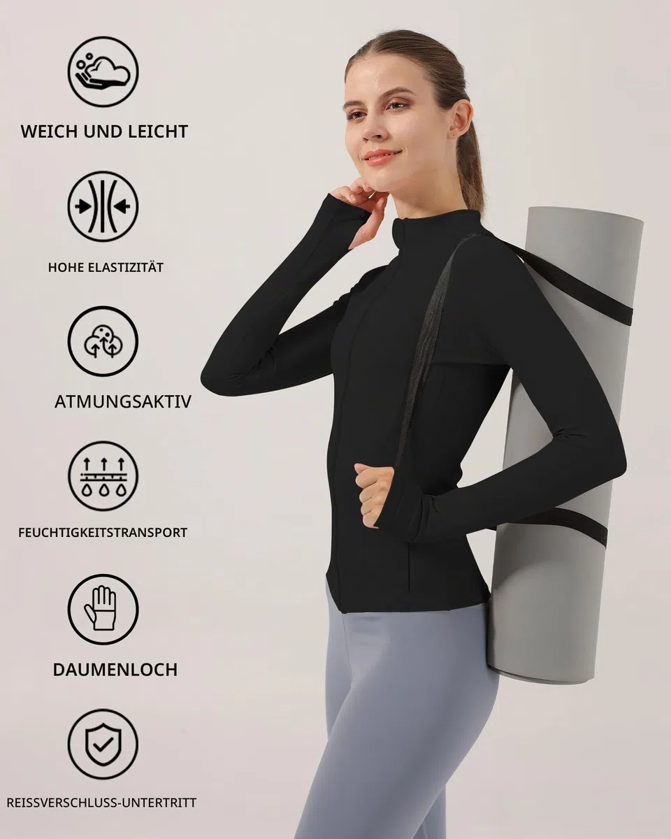 Locachy Damen Athletic,full,full Zip Athletic