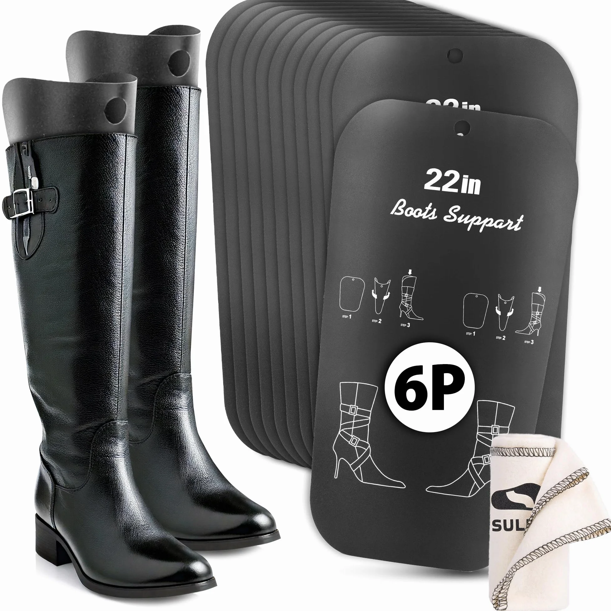SULPO Stiefelformer - Stiefelhalter für Stiefel - Stiefelspanner Damen und Herren - Wiederverwendbar Schuhspanner