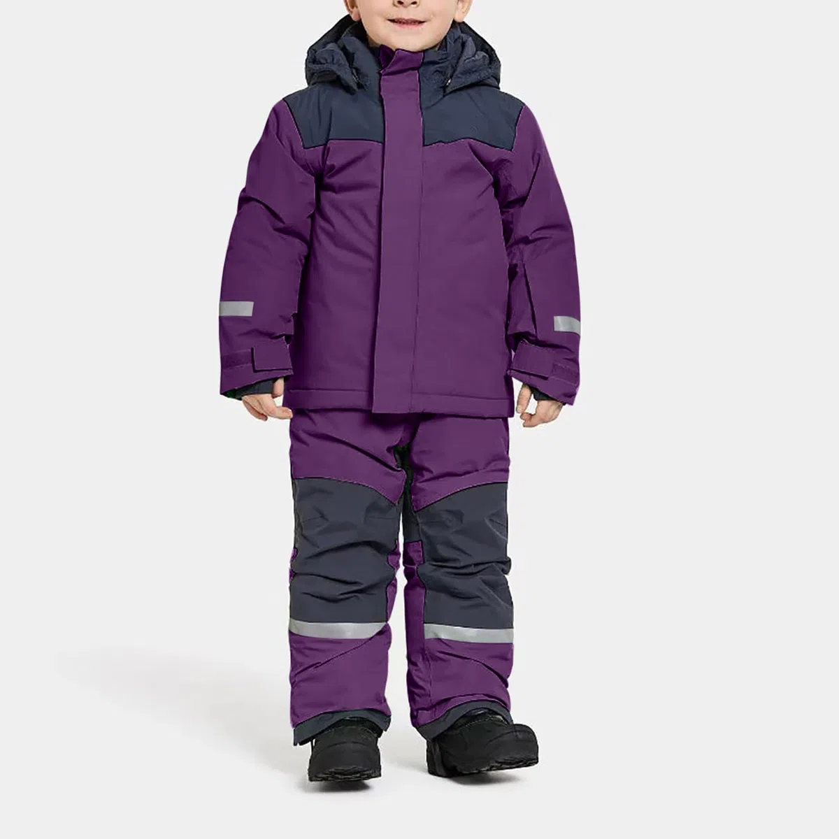 YAOJIWANG Skianzug Jungen Mädchen Skioverall Kinder Skifahren Bekleidung Unisex Winter Skijacke Wasserdichte und Winddicht Warme Kapuzenjacke Farbblocking Schneeanzug Outdoor Fleecejacke