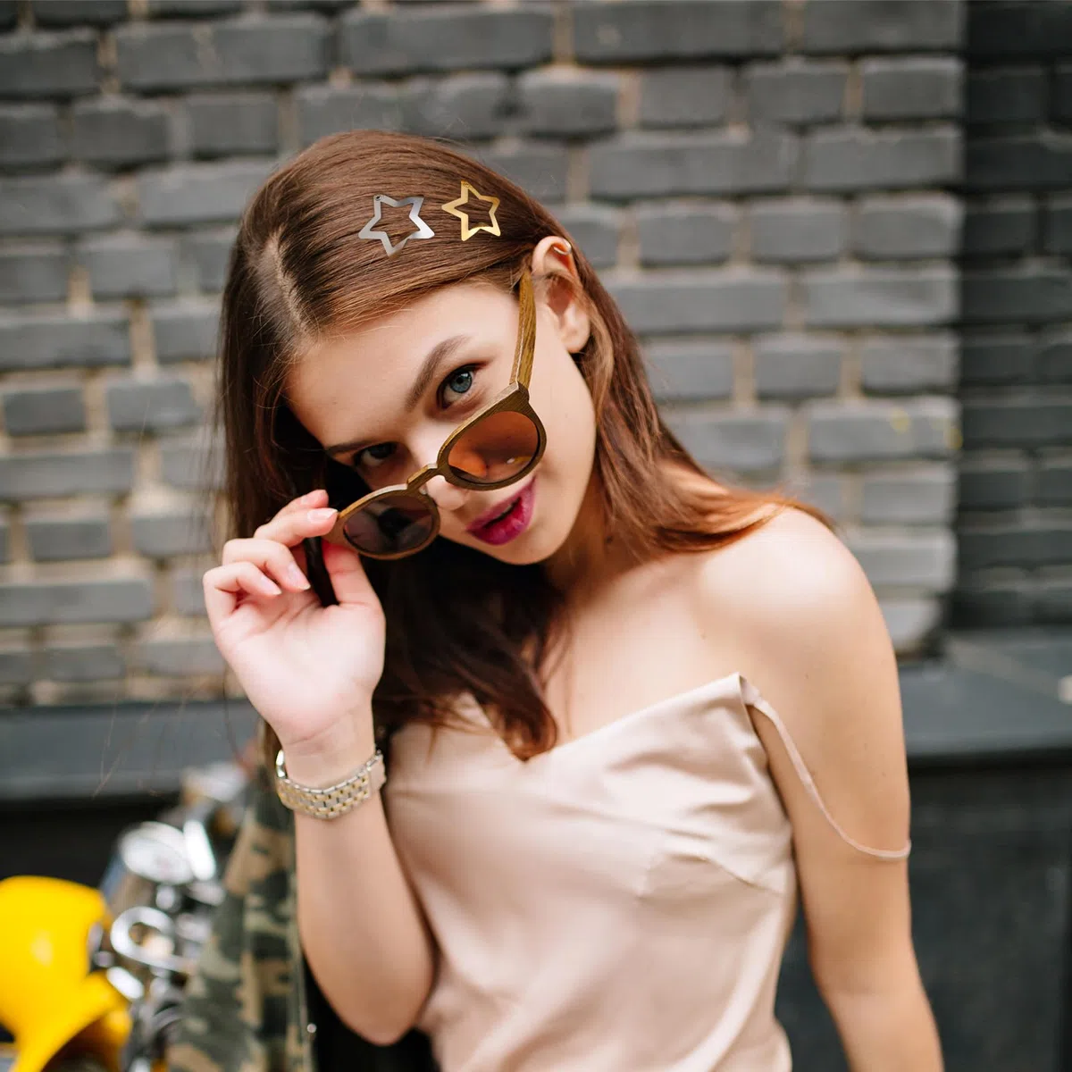 20 Stück Metall Stern Haarspangen mit Schnappverschluss, Stern Haarspangen Y2K Haarschmuck Nette Pentagramm Hair Clips Snap Aesthetic Accessoires Haarspange Für Frauen Und Mädchen(Gold, Silber)