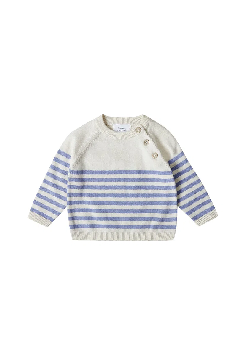 Stellou & friends Strickpullover für Jungen und Mädchen I Hochwertige Baby-Kleidung aus 100% Baumwolle - in diversen Farben erhältlich