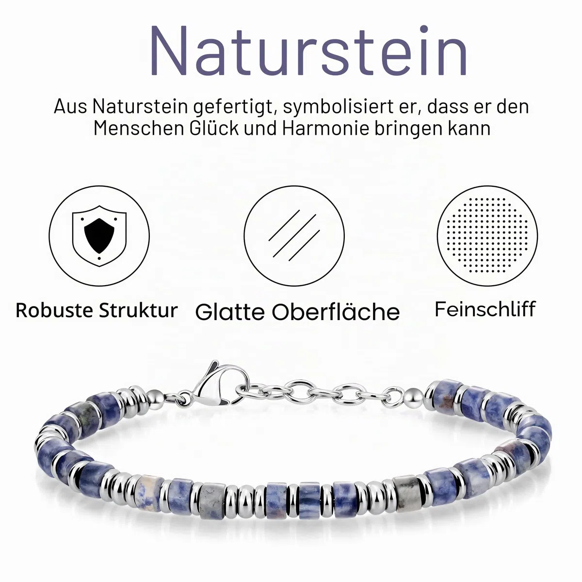 SIUMAL Armband Herren, Boho Edelstahl Armband Herren, Schmuck Geschenke für Ehemann Vater Freunde