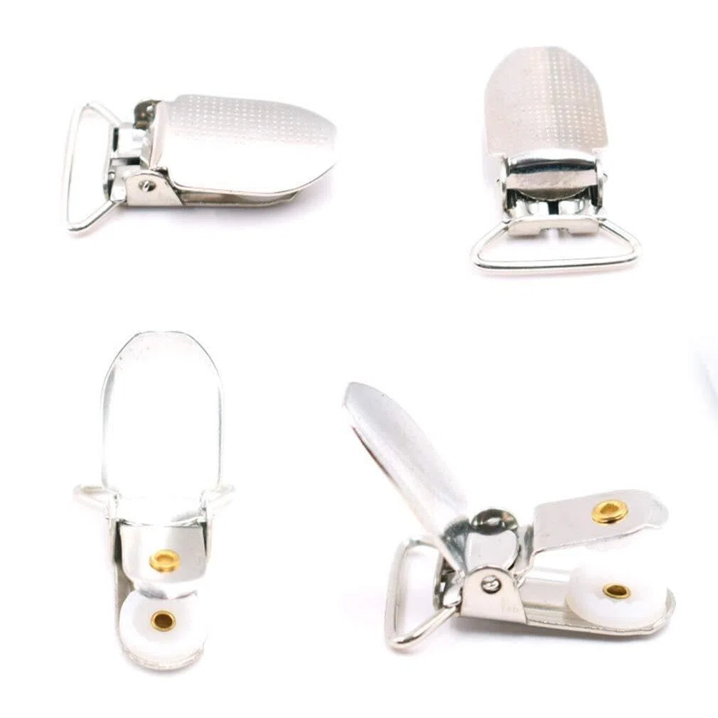 Elastische Hosenträger for Damen, dünner Y-Rücken, schmale Hosenträger mit 4 Clips for Damen(grau)