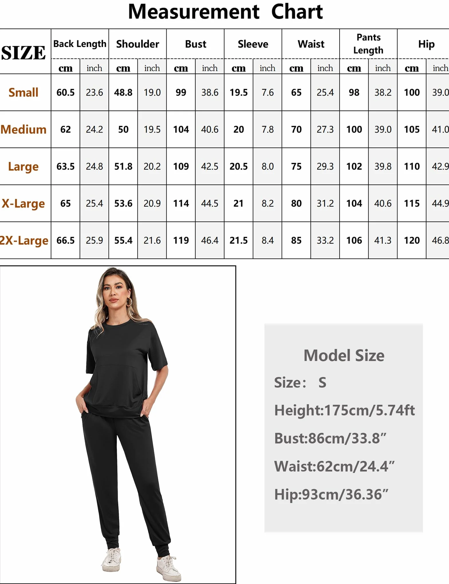 Irevial Damen Jogginganzug Baumwolle Tracksuit Trainingsanzug Sommer Outfits Zweiteiler 2 Stücke Set Kurzarm Top/Hose Freizeitkleidung Sportswear mit Taschen für Running Yoga Gym