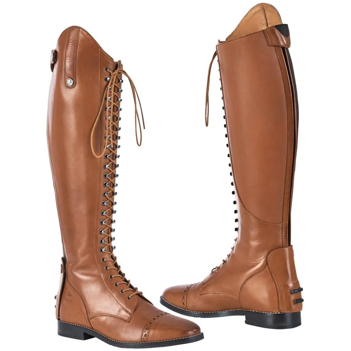 Busse Reitstiefel Laval Cognac komplett geschnürt