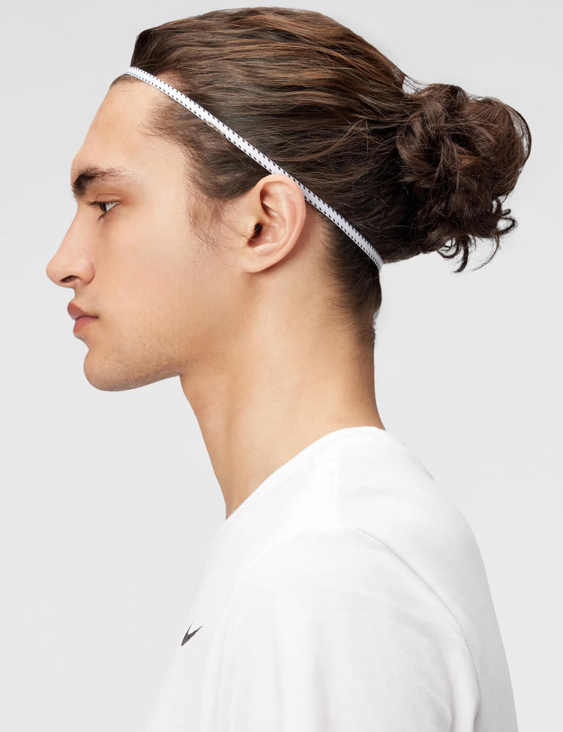 Nike Herren Flex Classic Slim Headbands 6er Pack Stirnbänder Running Fitness Training Sport Haarband Set schmal, White/Black/White, One Size