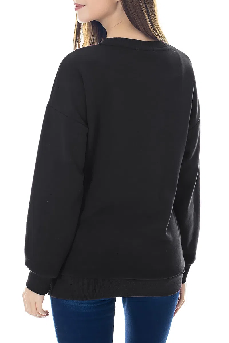 Smallshow Pflege Sweatshirt Langarm T-Shirt Bluse Stillen Pullover Tops Stillshirt Black L