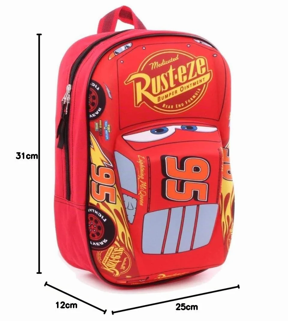 Disney 760-8462 Piston Cup Champion Cars Lightning McQueen 3D Effekt Rucksack, 31 cm