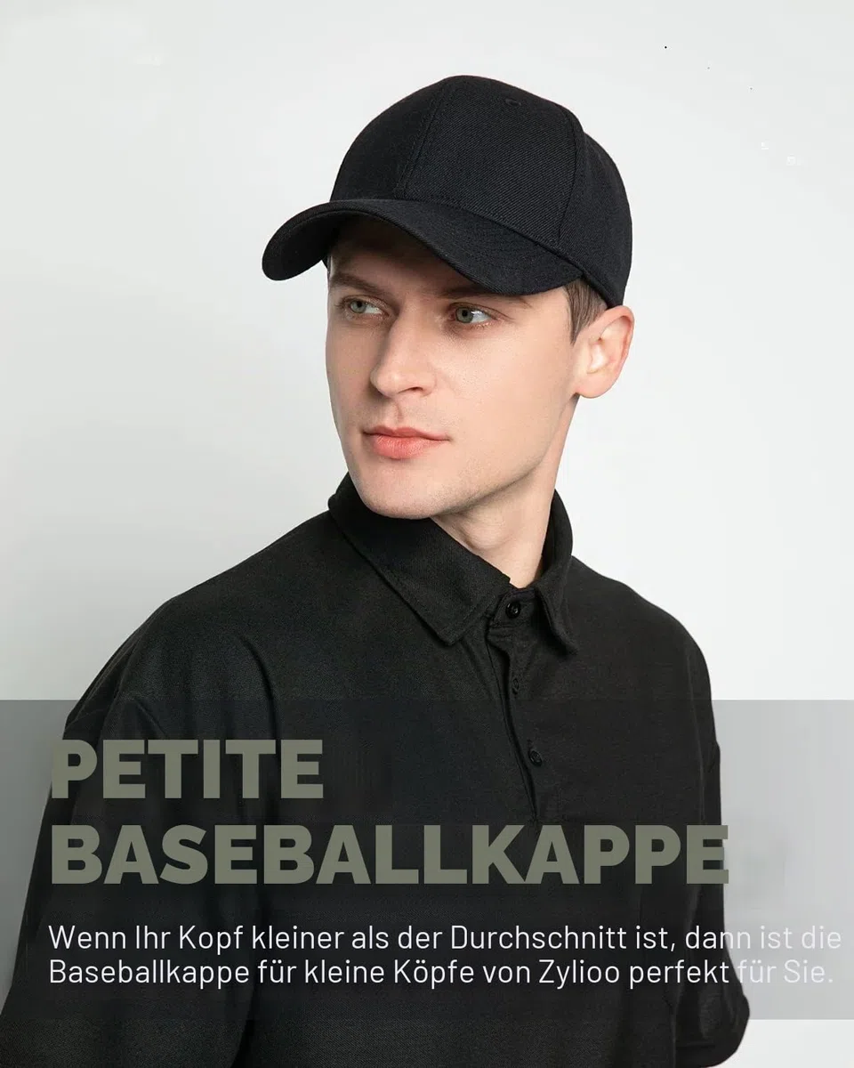 Zylioo Basecap Klein Kopf Cap Kappe Größen XS-S Baseballkappe Größe 54-57 | Sonnenschutz Klein Baseball Cap für Running Sport