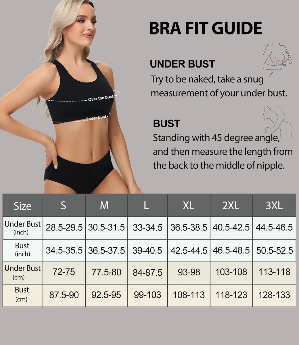 wirarpa Bustier Damen Baumwolle Ohne Bügel T-Rücken Bra Ohne Gepolstert Top Leichte Stützung 3er Pack
