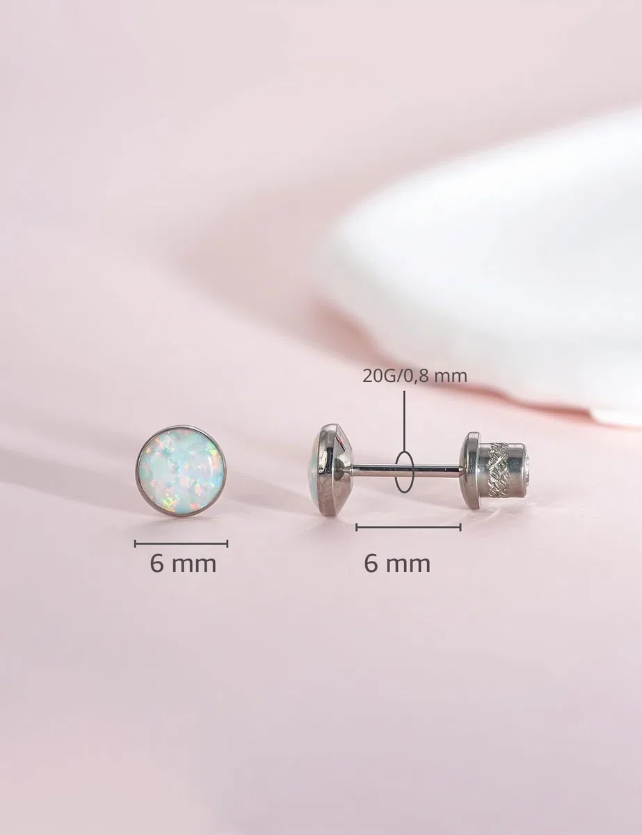 Limerencia Medizinische Titan Ohrringe, G23 Hypoallergen Gesundheitsstecker Ohrstecker mit Schraubverschluss, Nickelfreie Ohrringe für Damen, Mädchen und Kinder