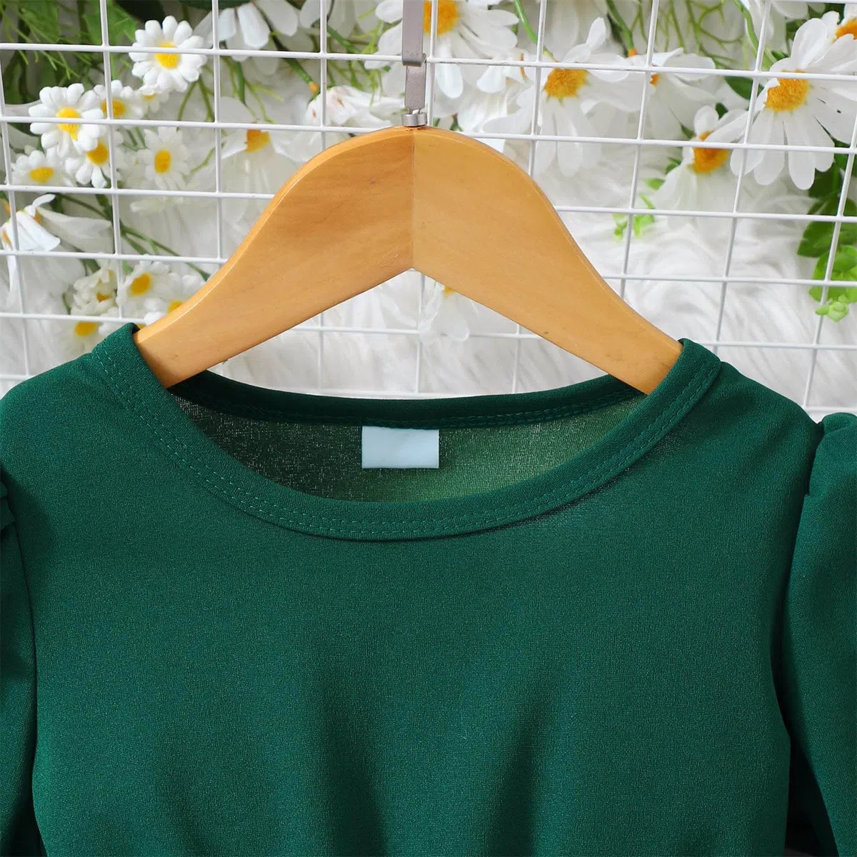 Kleider für Mädchen Rundhals Kleid Langarm Einfarbig Freizeitkleid Netz Tutu Elegant Sommerkleid Mädchenkleid A-Linie Midikleid Bogen Sommer Kleid Langarmkleid Kinder Kleider Dress 2-8 Jahre