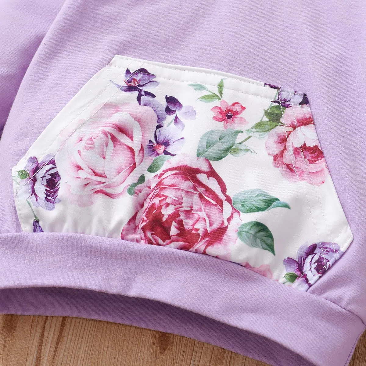 T TALENTBABY 3 StüCk Babykleidung Mädchen 0-24 Monate, Baby Kleidung Outfit Set, Neugeborenes Girl Langarm Floral Warme Bekleidungsset, Sweatshirt+ Hose+ Stirnband