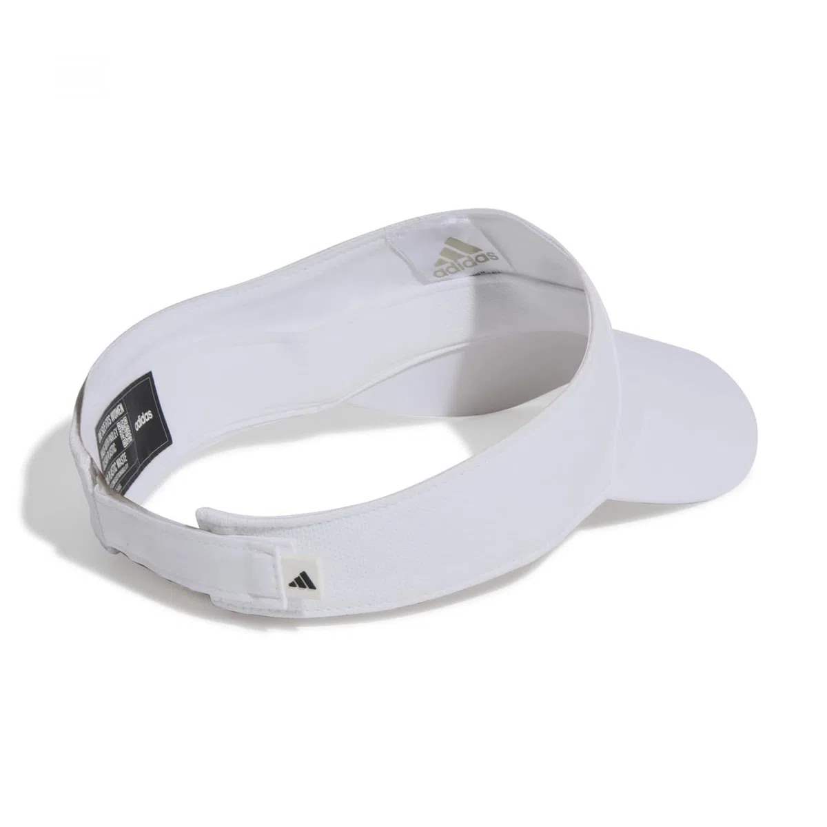 adidas Unisex AEROREADY Visor, White / Black, L