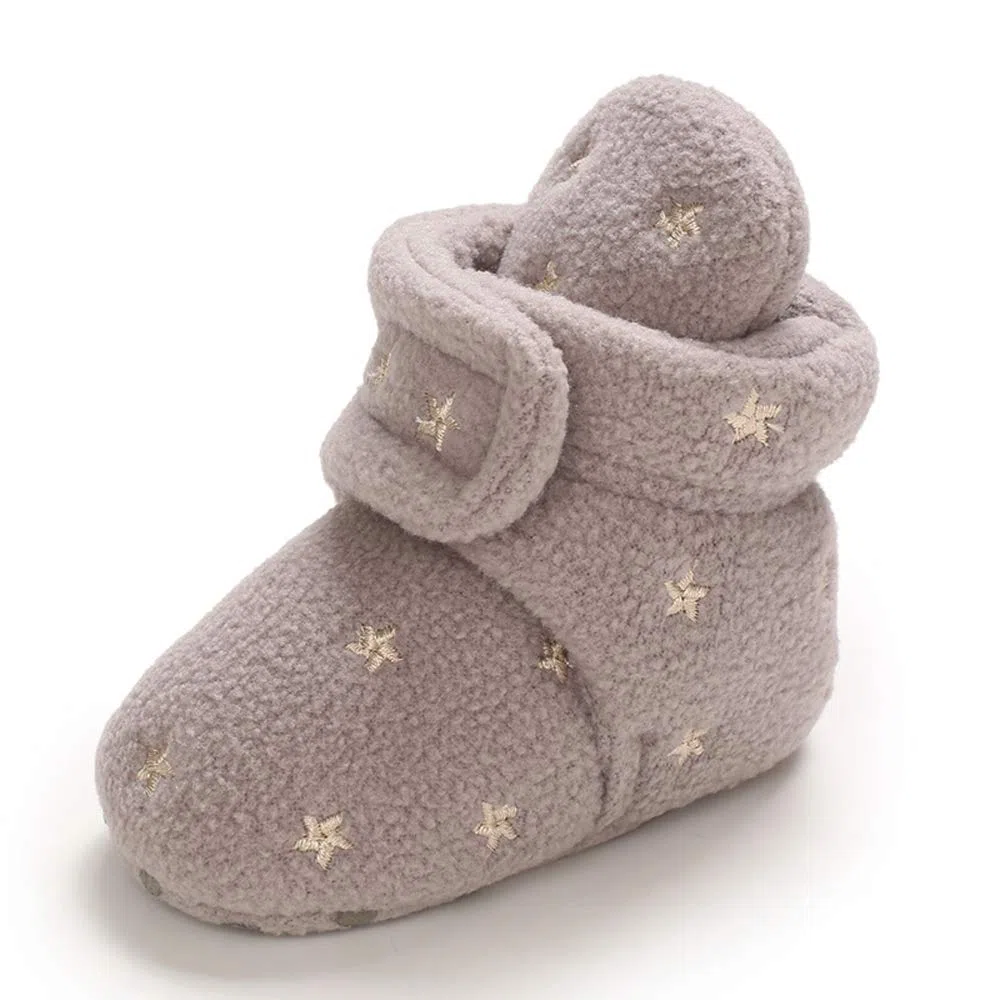 MASOCIO Baby Jungen Mädchen Weiche Sohle Wärme Wintersstiefel Kleinkind rutschfest Winter Krabbelschuhe