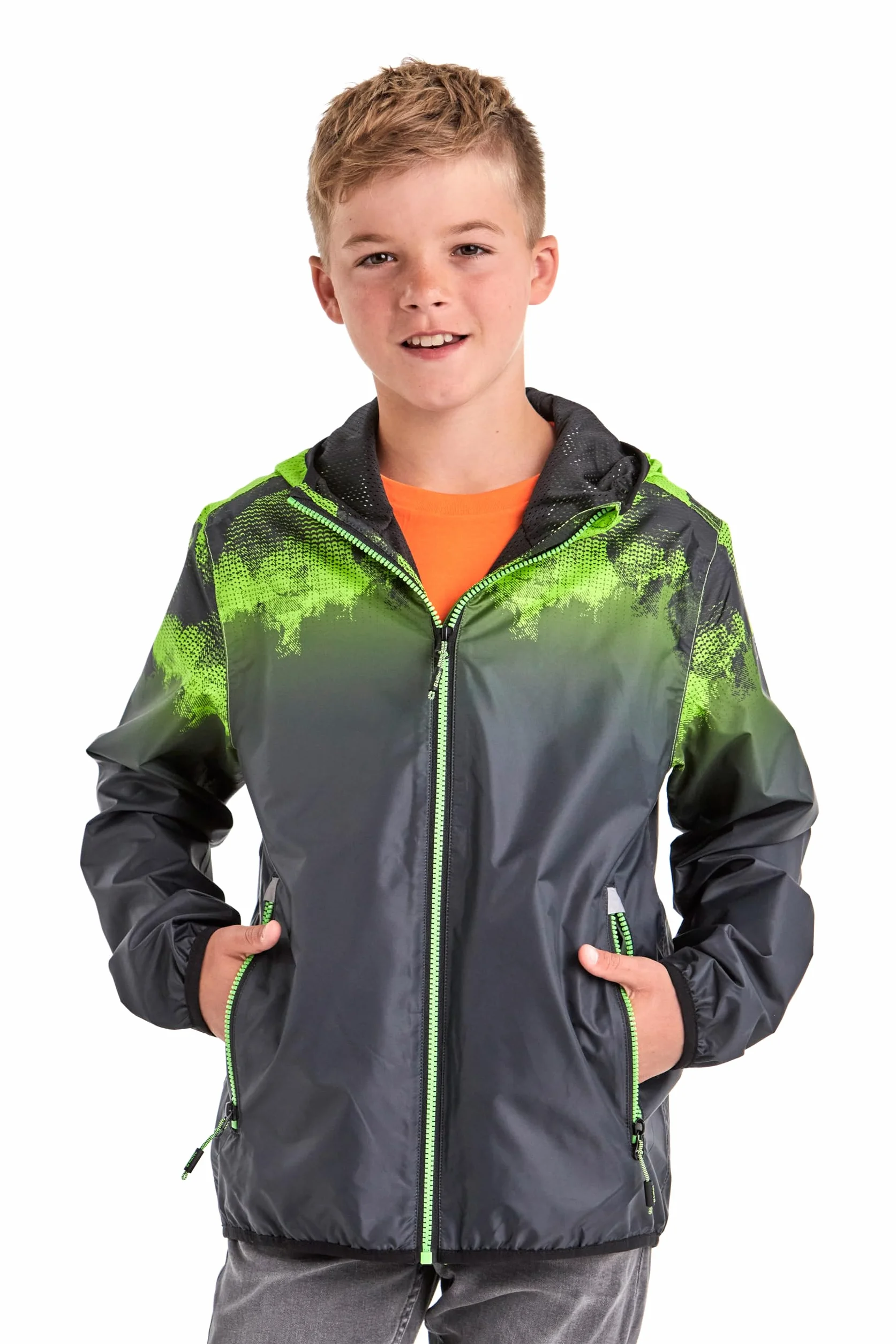 Killtec Jungen Lyse Bys Jckt B Funktionsjacke/Regenjacke mit Kapuze, packbar