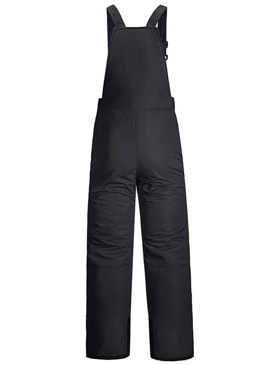 FeMereina Ski-Lätzchen für Herren, isoliert, wasserdicht, Overall, Cargo-Taschen, Schneehose, warme Skianzüge, Eisangeln, Arbeit
