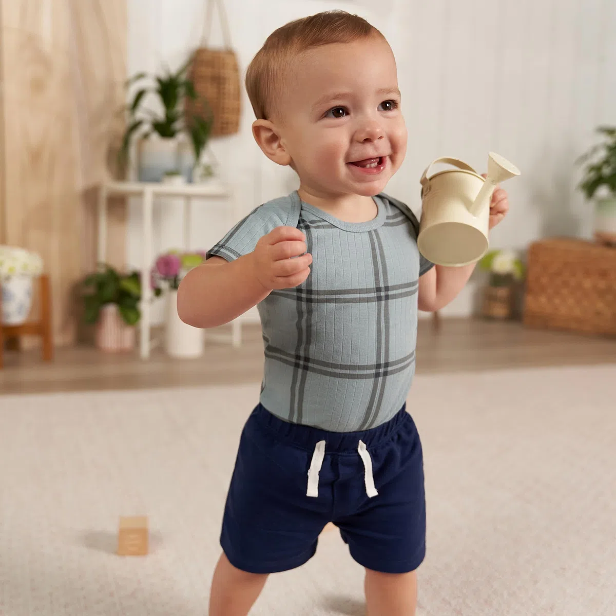 Gerber Baby - Jungen Lässige Shorts Toddler 3-Pack Pull-on Knit Shorts