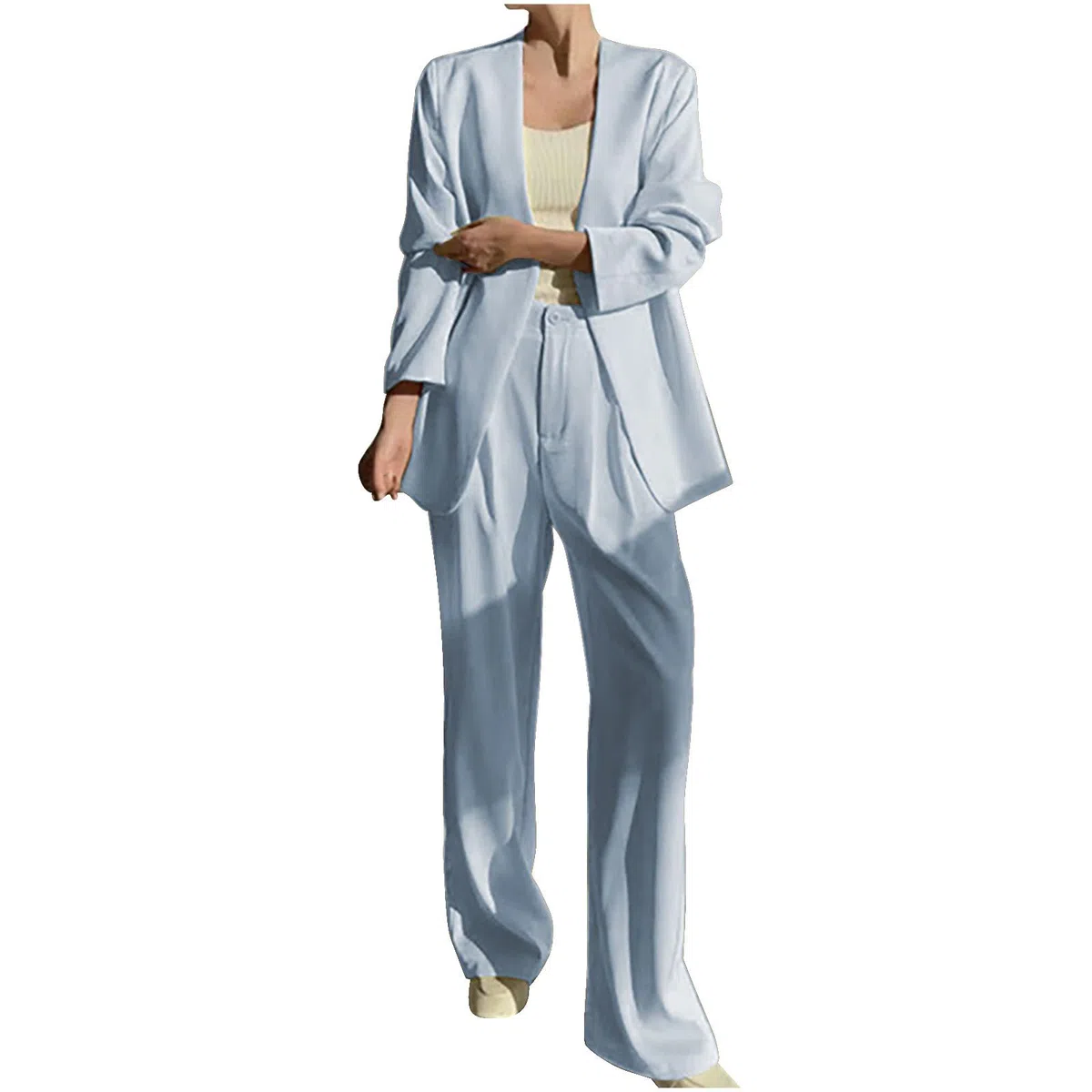 Hosenanzug Damen Festlich Elegant Große Größen Blazer Anzug Set Einfarbig Streetwear Zweiteilig Hosenanzug Business Modern Anzughose Revers Slim Fit Sportlich Outfits Anzugjacke Sommer Freizeitanzug